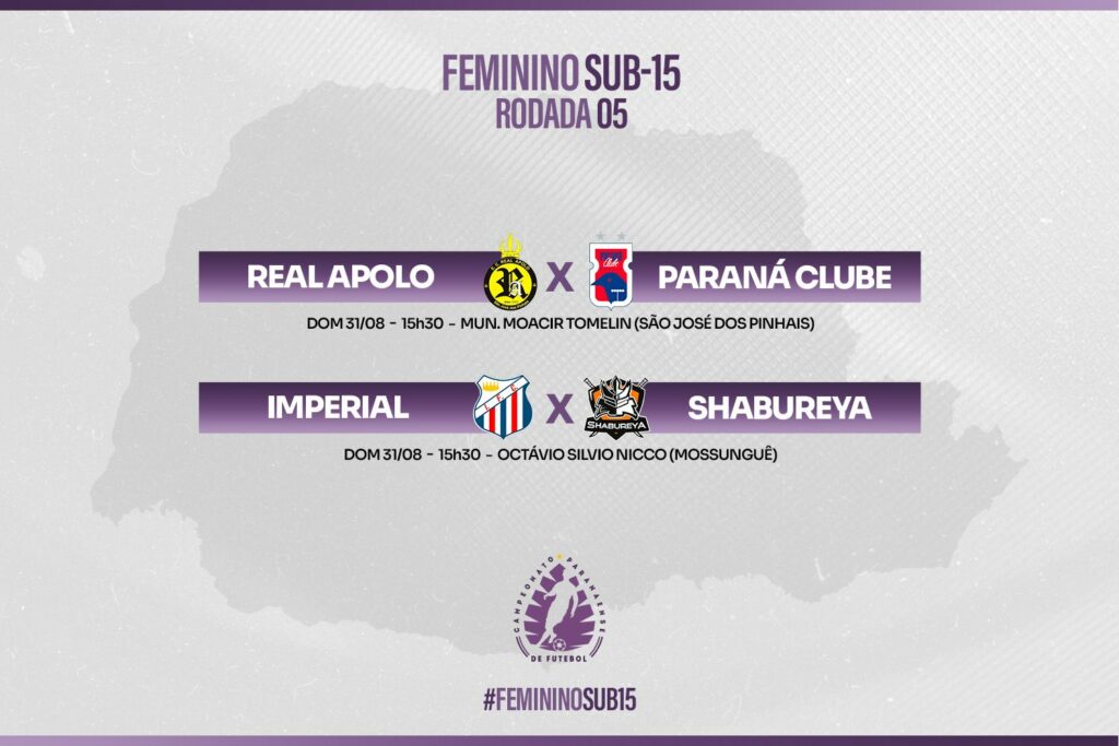 Paranaense Feminino Sub-15 é adiado; confira as novas datas 3 ADULTO 1